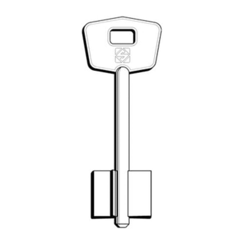 Q.TA' 5 SILCA 5MT7 CHIAVE DOPPIA MAPPA OTTONE