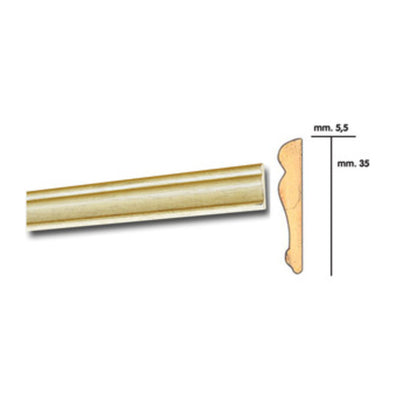 Q.TA' 25 CORNICE P/PARATI 5,5X35 BAROCCO 200 CM ROVERE
