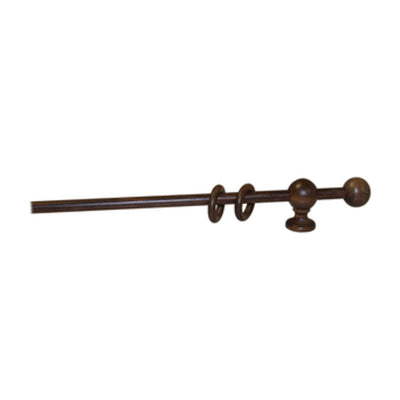 Q.TA' 1 BASTONE LEGNO A STRAPPO D 11 NOCE 80CM C/SUPP.