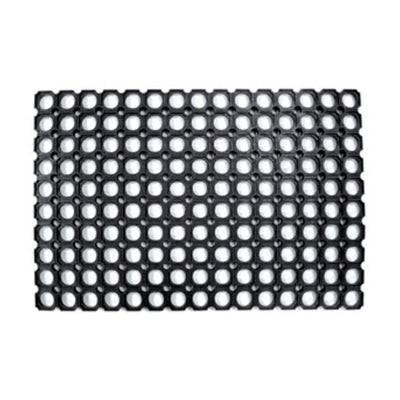 Q.TA' 5 ZERBINO ROBUSTUS PVC COMPONIBILE NERO 40X70 CM