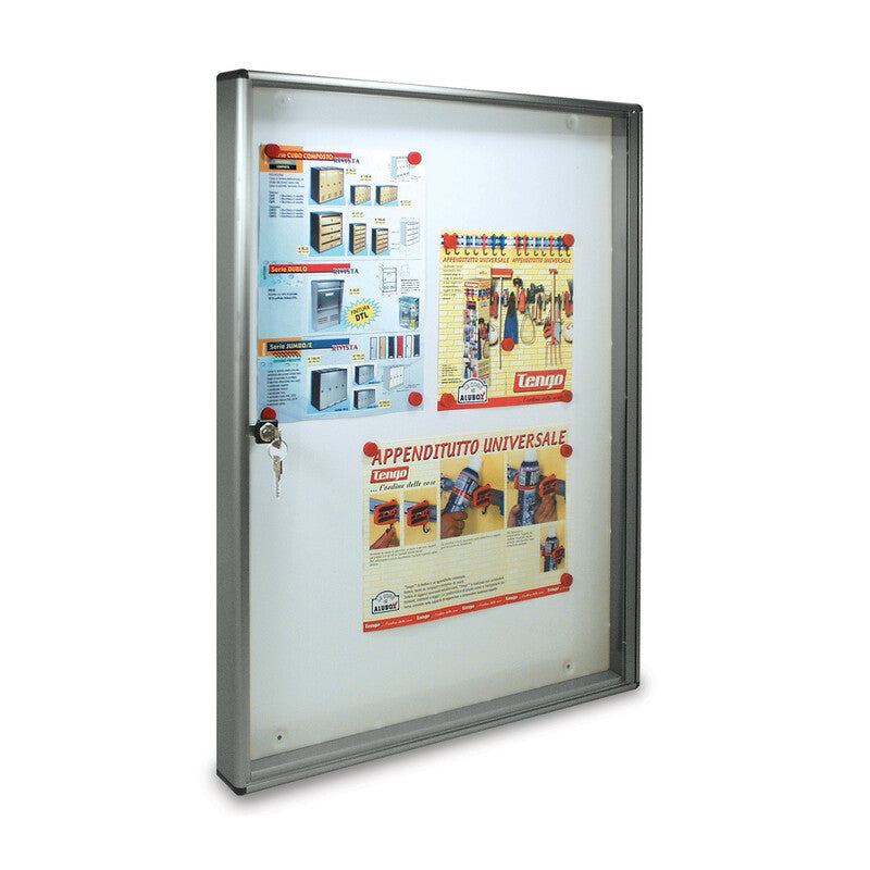 Q.TA' 1 BACHECA FONDO MAGNETICO ALUBOX BC5 55X5X73 ARG