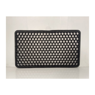 Q.TA' 1 ZERBINO NIDO DAPE NERO C/BORDO 41X71 CM