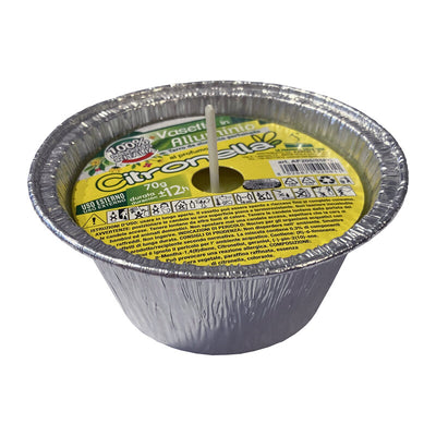 Q.TA' 60 CITRONELLA IN STAGNOLA BRICIOLA D 8,5XH4 CM