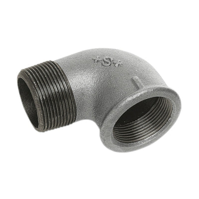 Q.TA' 10 GOMITO 90G M F GHISA ZINCATA D 1/2 92