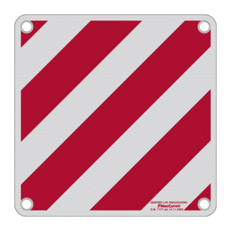 Q.TA' 1 CARTELLO CARICO SPORGENTE ALLUMINIO 50X50 OMOLOGATO