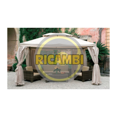 Q.TA' 1 SET 4 TELI LATERALI P/GAZEBO SAHARA/AGADIR 4X4M