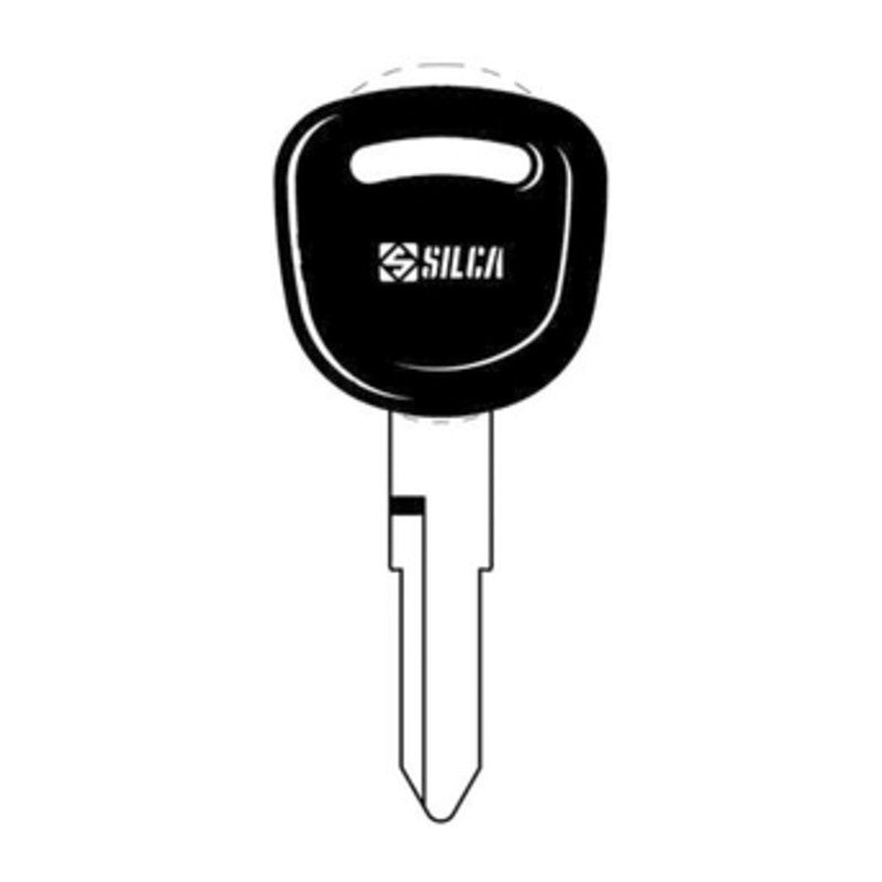 Q.TA' 5 SILCA KYM1RP CHIAVE AUTO TESTA PLASTICA OTTONE