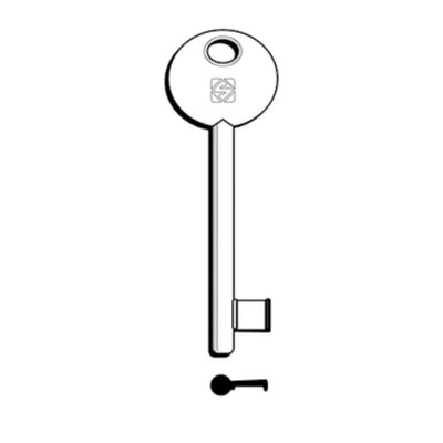 Q.TA' 5 SILCA 6P2S CHIAVE PATENT DISP NICHELATA