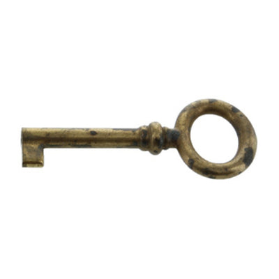 Q.TA' 25 CHIAVE P/MOBILI 33728 29X69 MM OTTONE ANTICATO