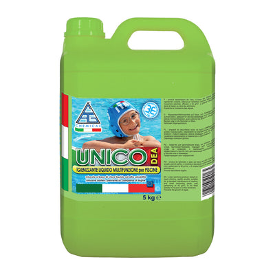 Q.TA' 1 CLORO P/PISCINA LIQUIDO MULTIFUNZ UNICO 5 KG