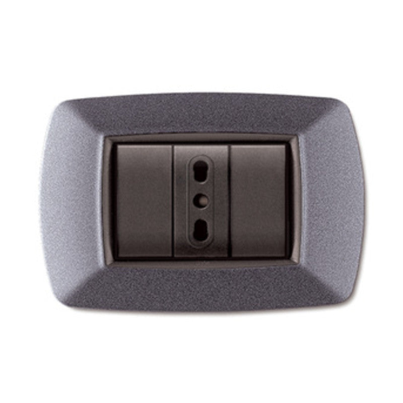 Q.TA' 10 PLACCA LIFE LIVING PLAST GRIGIO CHIARO VULCAN 3P