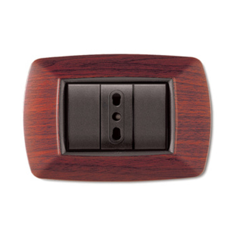 Q.TA' 10 PLACCA LIFE LIVING PLAST LEGNO SCURO 3P