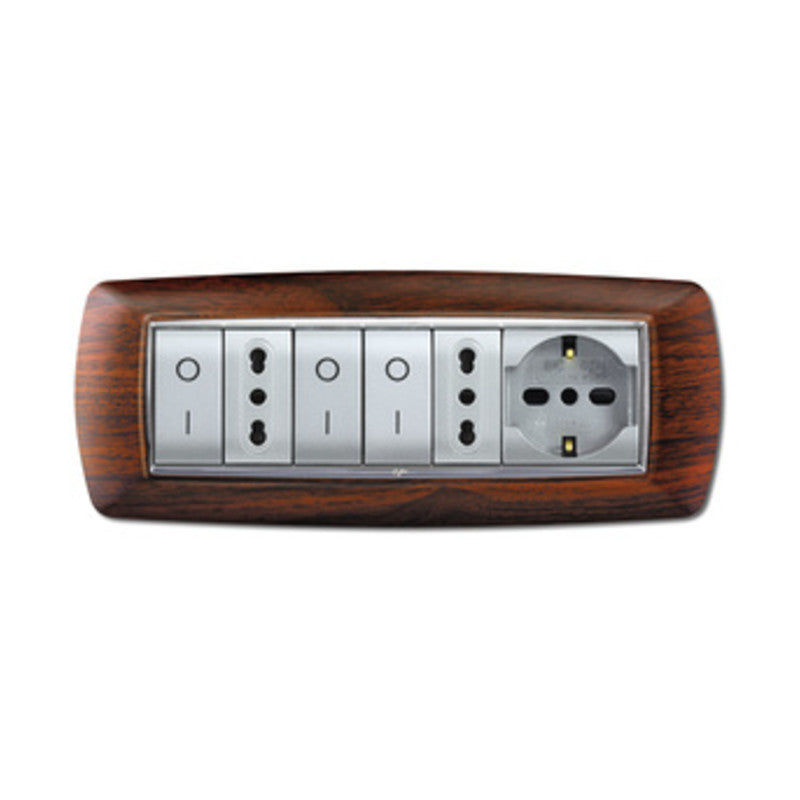 Q.TA' 1 PLACCA LIFE LIVING PLAST LEGNO SCURO 7P