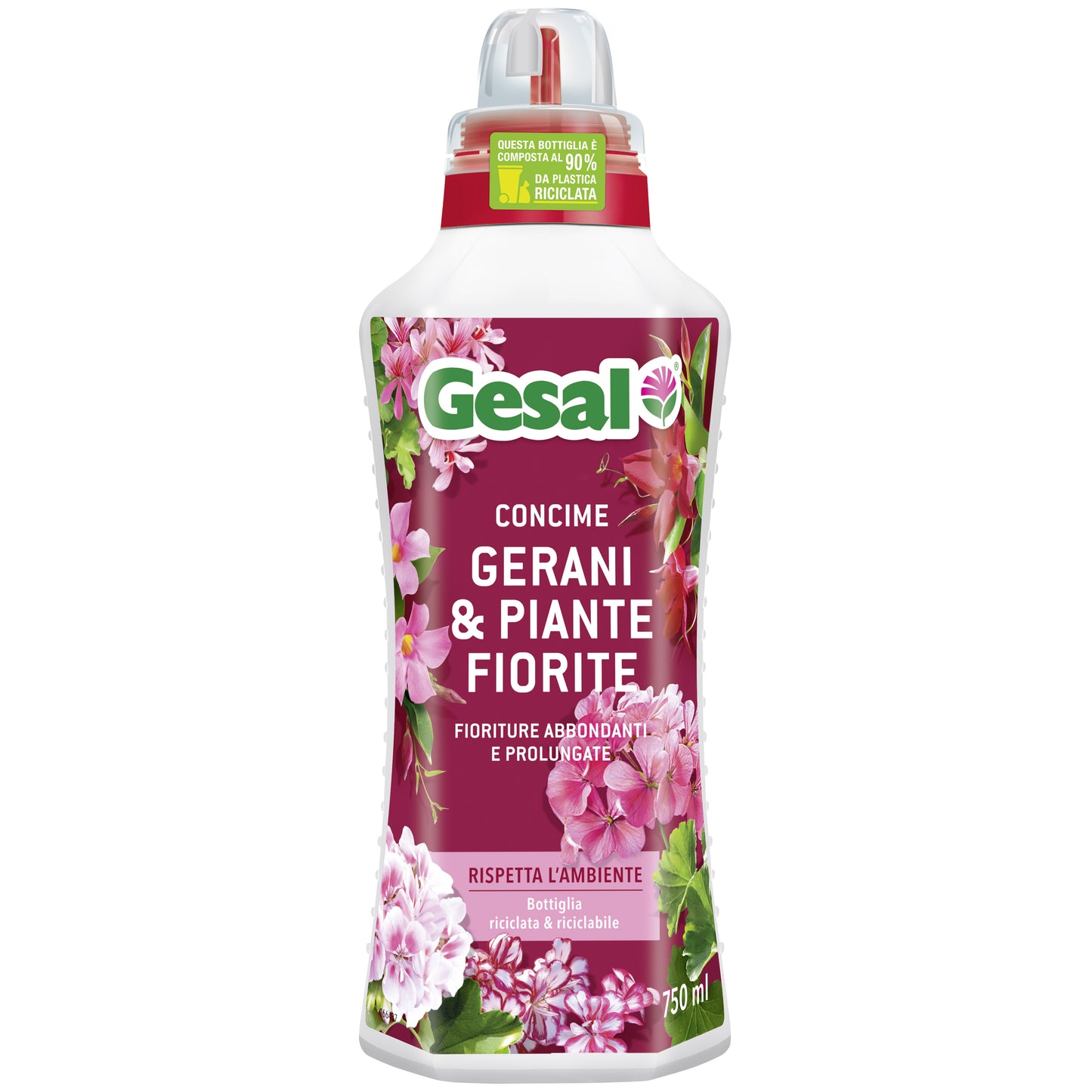 Q.TA'. 12 GESAL CONCIME GERANI E PIANTE FIORITE 750 ML