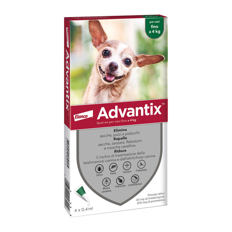 Q.TA' 1 BAYER ADVANTIX SPOT ON 6 PIPETTE CANI 0- 4 KG