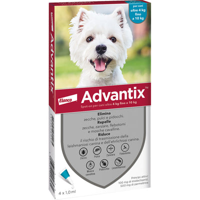 BAYER ADVANTIX SPOT ON 6 PIPETTE CANI 4-10 KG