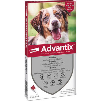 BAYER ADVANTIX SPOT ON 6 PIPETTE CANI 10-25 KG