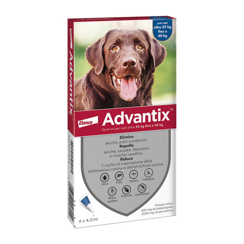 Q.TA' 1 ADVANTIX SPOT ON 6 PIPETTE CANI 25-40 KG
