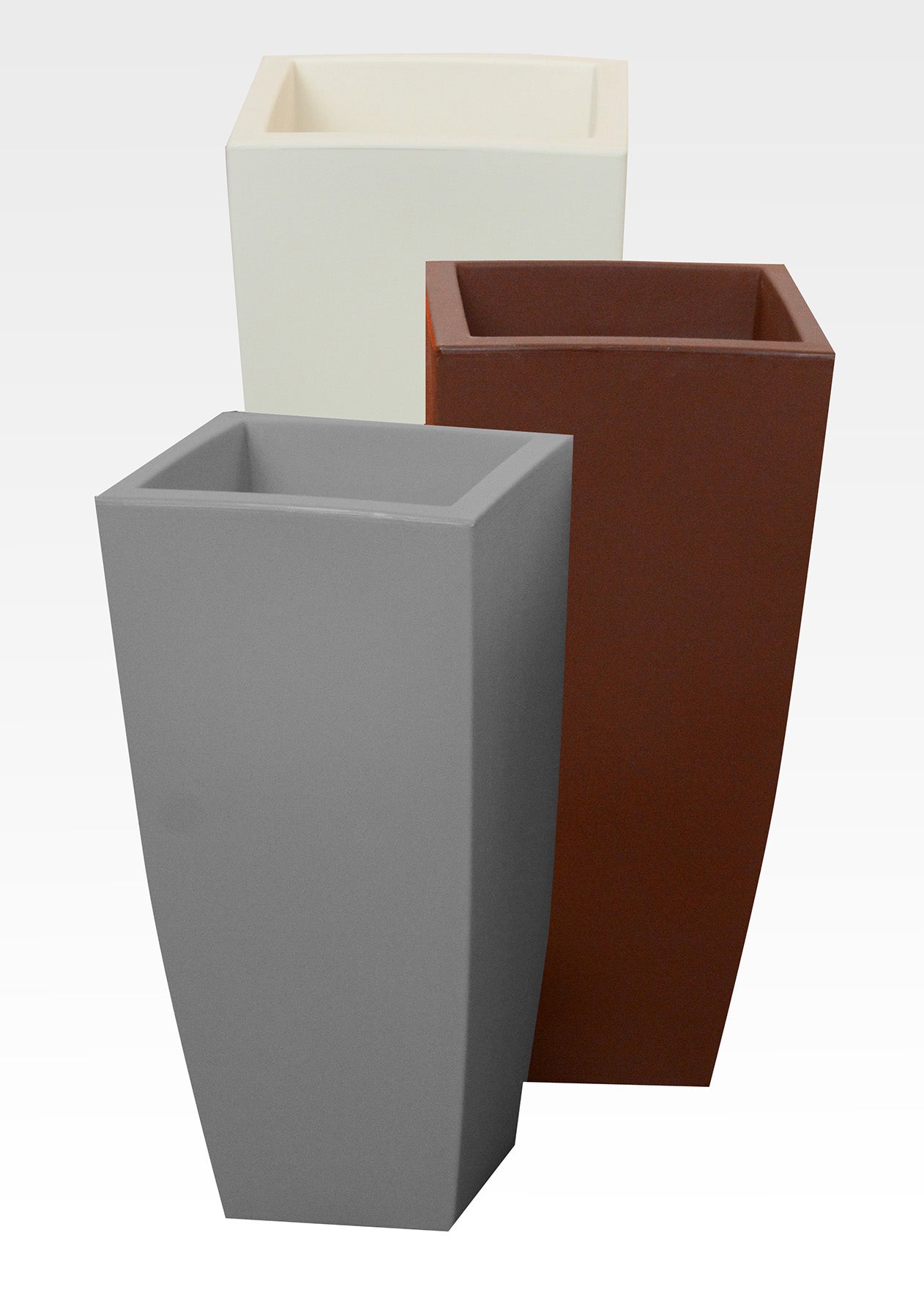 VASO HOME QUADRO 40X40XH90 CM GHIACCIO