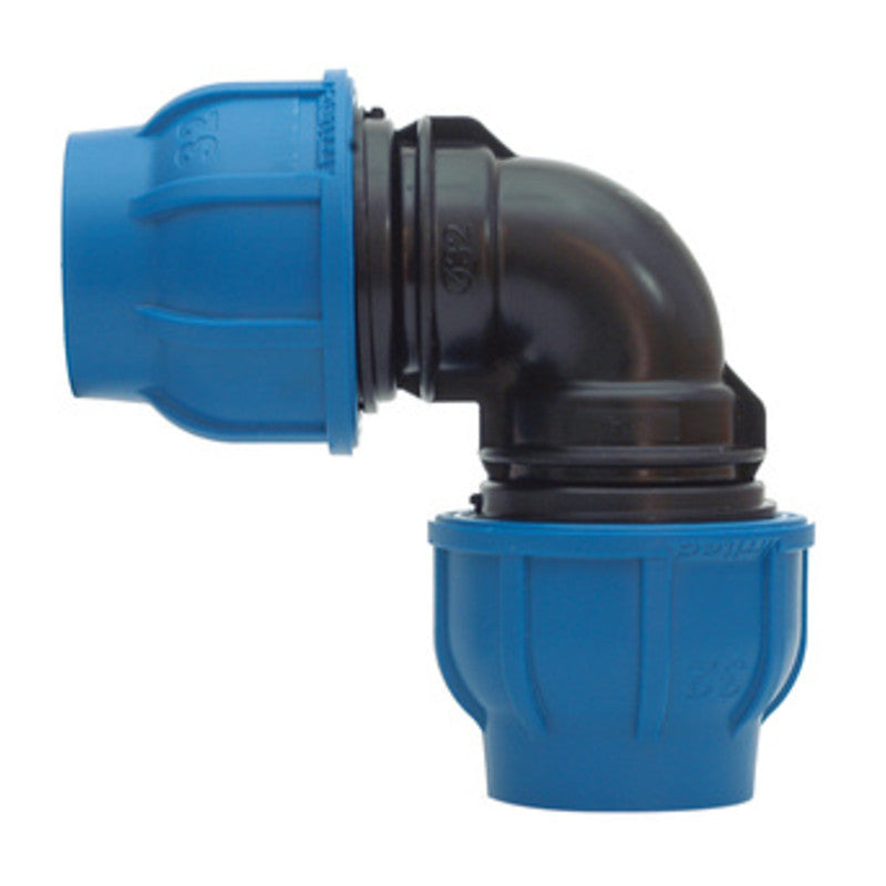 Q.TA' 10 RACCORDO POLIPROP GOMITO 90 32X32 MM*