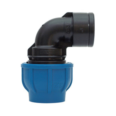 Q.TA' 10 RACCORDO POLIPROP GOMITO F D 32 MM X 1*