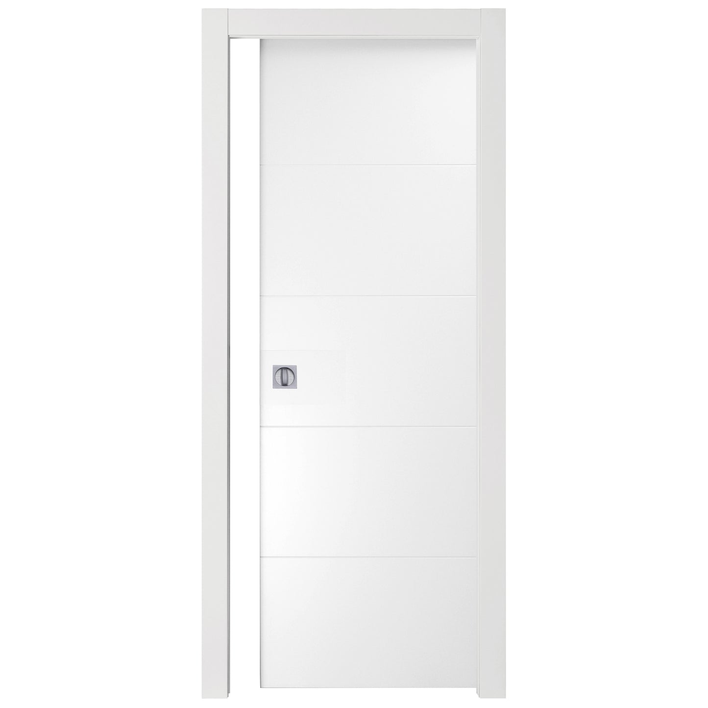 PORTA RIGHE SCORREVOLE 210X70 CM LACCATO BIANCO