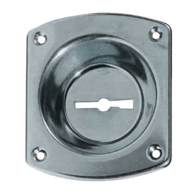 Q.TA' 10 CR 32 MOSTRINA P/SERRATURA DM CROMATA C/INCAVO 12MM