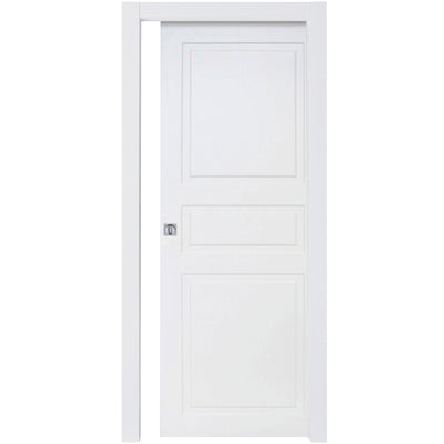 PORTA BUGNA SCORREVOLE 210X70 CM LACCATO BIANCO