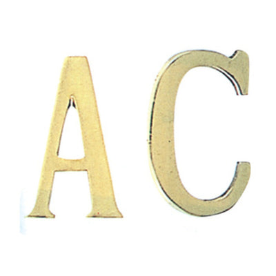 Q.TA' 10 LETTERA D IN OTTONE 75 MM