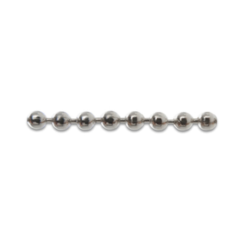 Q.TA' 25 CATENA A PERLINE OTTONE NICHELATO D 3,5 MM
