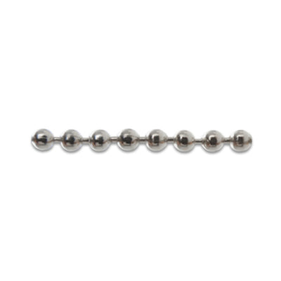 Q.TA' 25 CATENA A PERLINE OTTONE NICHELATO D4,0MM