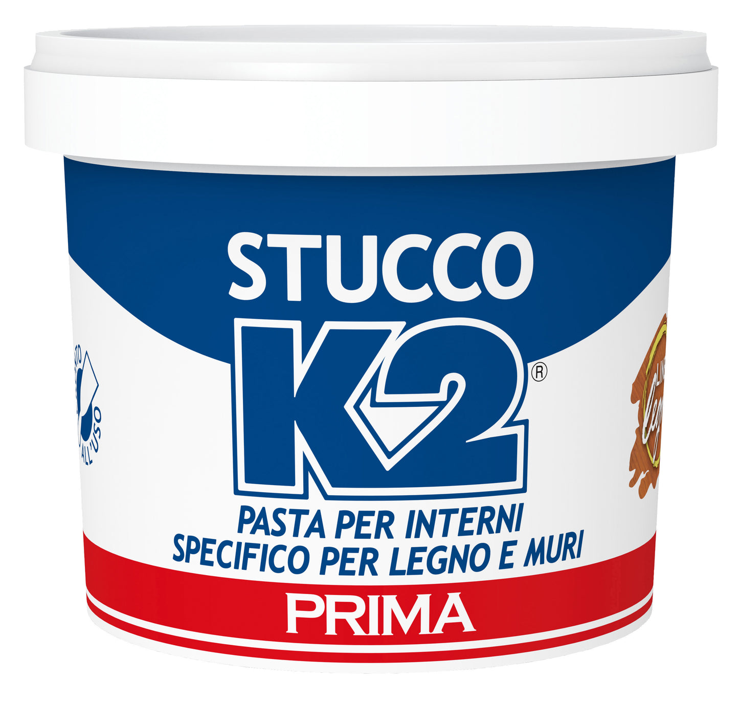 Q.TA'. 12 STUCCO PRONTO K2 NOCE CHIARO DA 0,500 KG