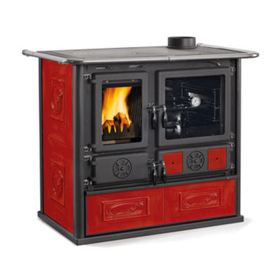 Q.TA' 1 STUFA CUCINA LEGNA 8.8 KW ROSA 5.0 VST BORD V3-4