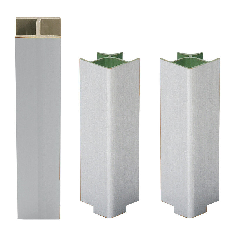 Q.TA' 1 KIT ZOCCOLATURA P/CUCINA PVC H 15 CM ALLUMINIO