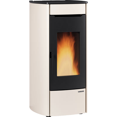 TERMOSTUFA PELLET 17.5 KW MARINA IDRO H13 AVORIO