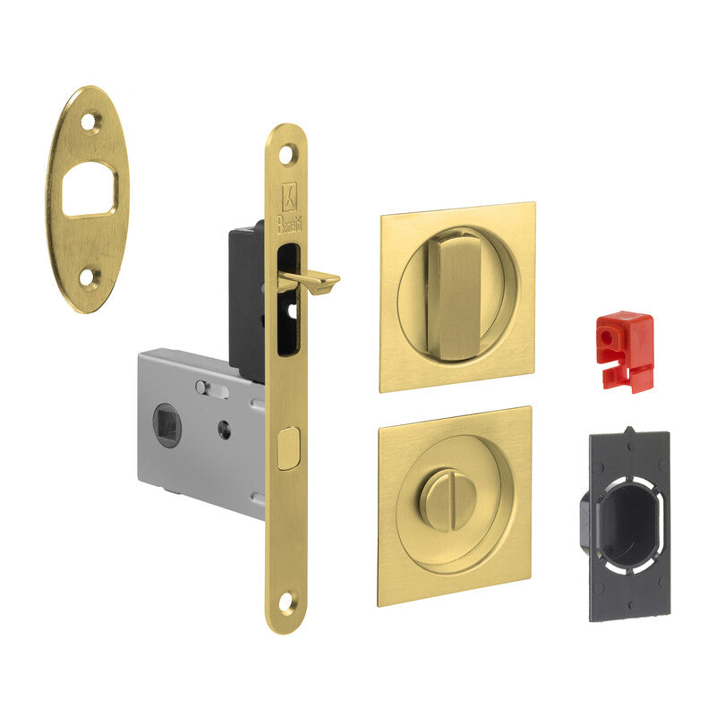 Q.TA' 1 KIT MANIGLIE QUADRO PORTA SCORR EASY G500T OTTONATO LUCIDO