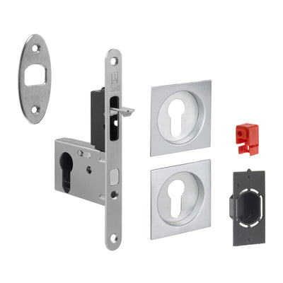 Q.TA' 1 KIT MANIGLIE QUADRO PORTA SCORR CILINDRO EASY G500T BCO