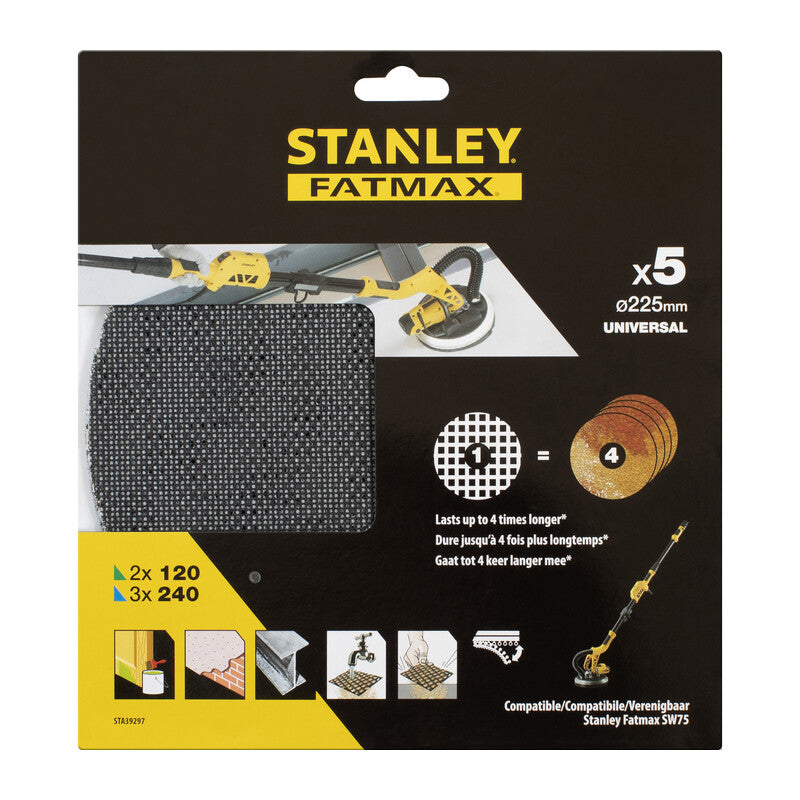 Q.TA' 1 FATMAX SET 5 DISCHI 225 MM P/LEVIGATRICE SFMEE500S