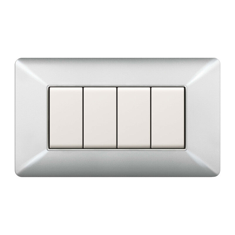 Q.TA' 1 PLACCA EASY MATIX ALLUMINIO CHIARO 4P