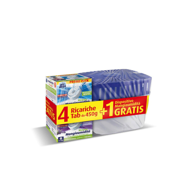 Q.TA' 4 AIRMAX ASSORBIUMIDITA KIT VORTEX 450G+4 TAB 450G NEUTRO-LAVAND
