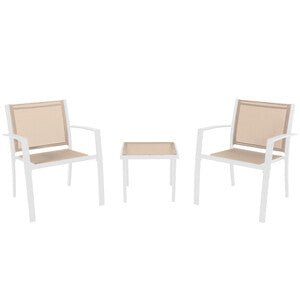 Q.TA' 1 C SALOTTO HAVANA ACCIAIO 3 BIANCO/TORTORA