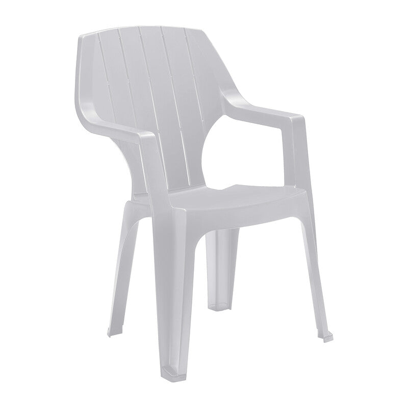 Q.TA' 1 POLTRONA RESINA ALTA BIANCO