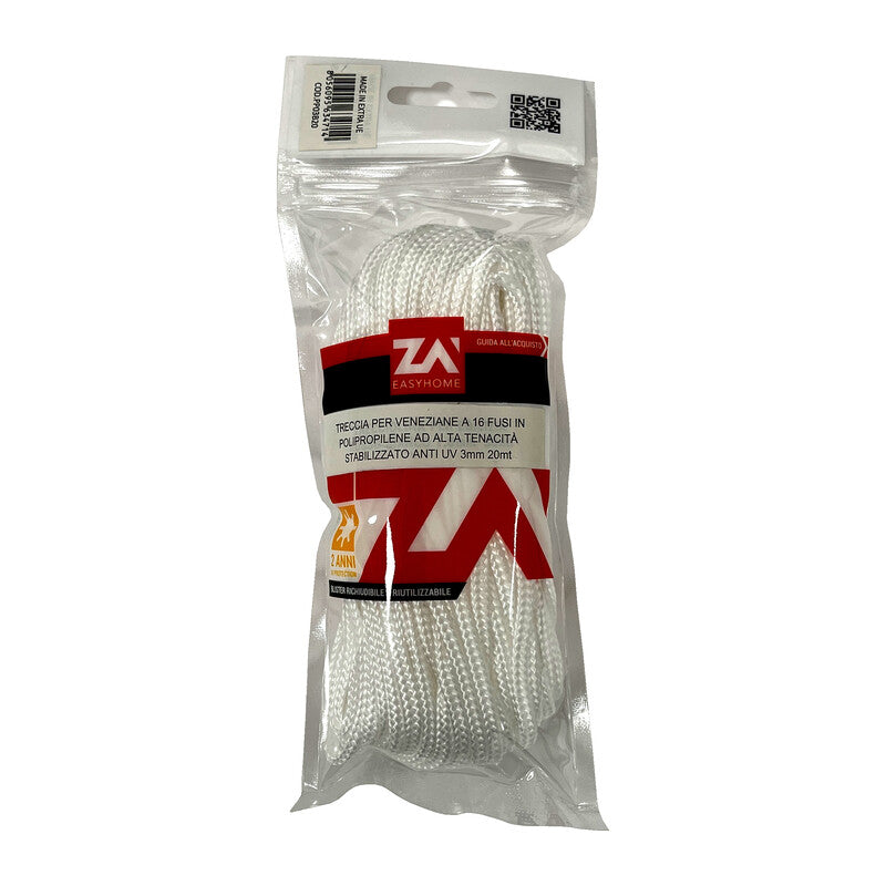 Q.TA' 1 LACCIO P/VENEZIANE CF 20 M BIANCO