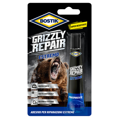 Q.TA'. 6 BOSTIK GRIZZLY REPAIR ESTREMO 20 G BLISTER