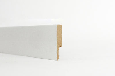 Q.TA'. 10 BATTISCOPA 60X14 MM MDF 240 CM BIANCO