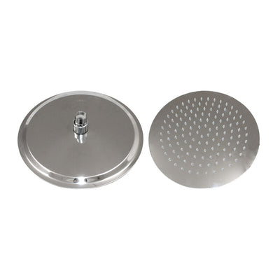 Q.TA' 1 SOFFIONE DOCCIA INOX TONDO D 200 MM