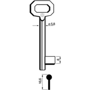 Q.TA'. 5 CHIAVI SILCA PATENT 5011 PASSEPARTOUT MEDIA BRONZ