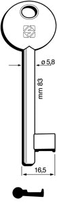 Q.TA'. 5 CHIAVI SILCA PATENT AGB-PARI 6P1D NI