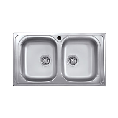 Q.TA' 1 KIT LAVELLO ECO INCASSO 86X50 2 VASCHE