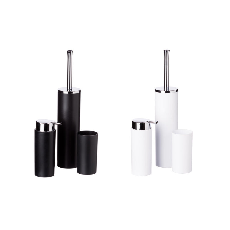 Q.TA' 2 SET DA BAGNO ABS 3 PEZZI COLORI ASSORTITI